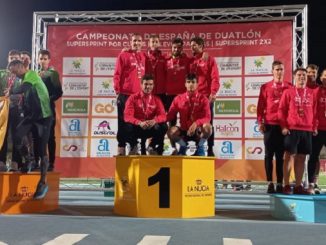 Podium Campeonato de España Relevos por parejas Primera División Masculina