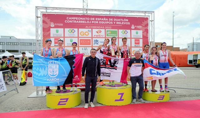 El E-Triatlón Talento femenino ganaron el oro en Alcobendas