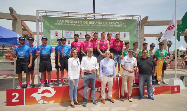 Podium masculino Campeonato de España de Triatlón