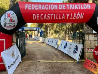 Meta del Campeonato de España de Láser-run celebrado en Tordesillas