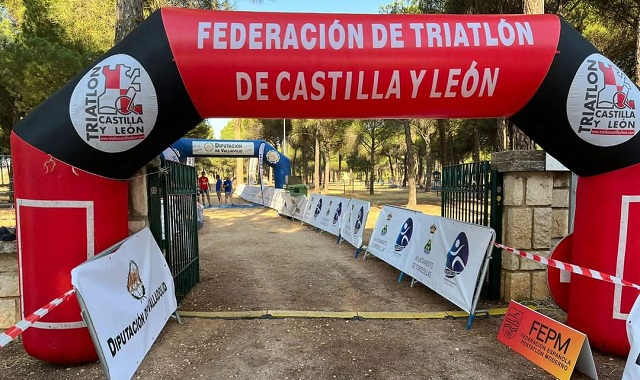 Meta del Campeonato de España de Láser-run celebrado en Tordesillas