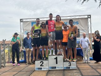 El podium del Triatlón de Villamuriel lo ocuparon los ganadores del ranking de triatlón, aunque en distinto orden